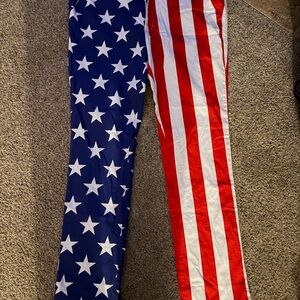 Patriotic Stars and Stripes mens Bottoms
